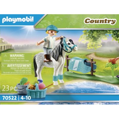 Playmobil - Cavalière avec poney gris